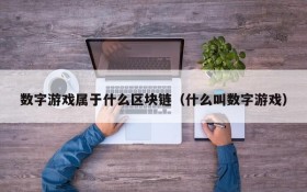 数字游戏属于什么区块链（什么叫数字游戏）