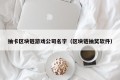 抽卡区块链游戏公司名字（区块链抽奖软件）