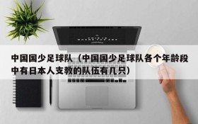 中国国少足球队（中国国少足球队各个年龄段中有日本人支教的队伍有几只）