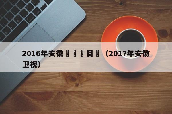 2016年安徽衛視節目單（2017年安徽衛視）